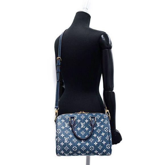 Louis Vuitton Monogram Jacquard Denim Speedy Bandolier 25 2way Bag - Picture 9 of 9